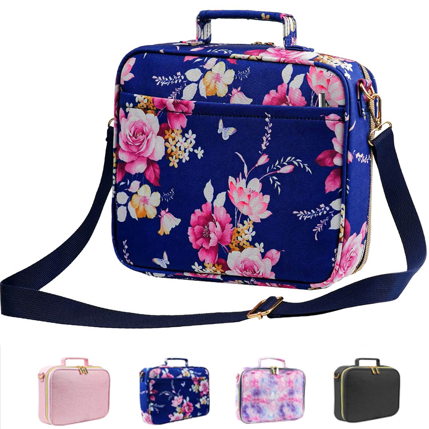 ATDIAG Bible Cover for Women,Carrying Book Case Church Bag Bible Protective with Handle and Zippered Pocket Adjustable Shoulder Strap,Perfect Gifts for Church Religious