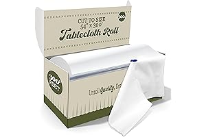 54" x 300' Cut-to-Size Plastic Roll Tablecloth for Parties