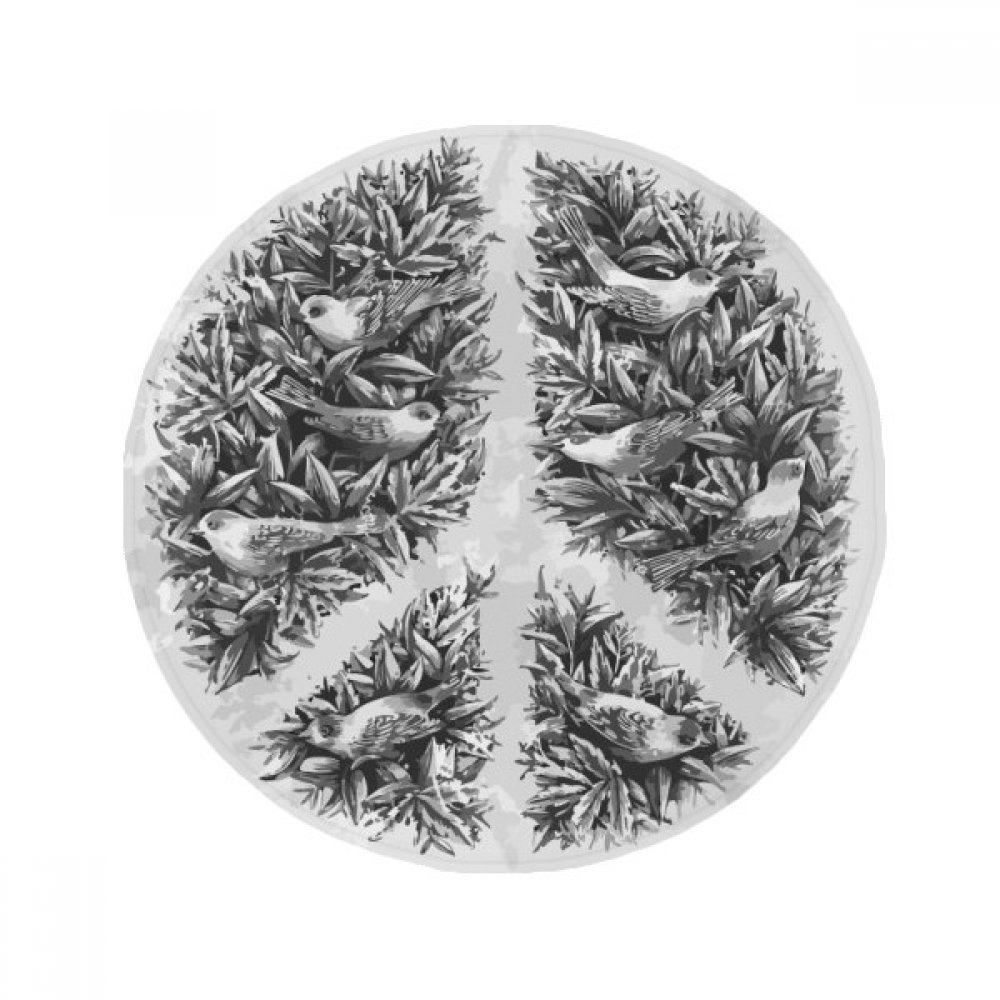 Tapis salle de bain symbole de paix antidérapant cuisine entrée 60cm