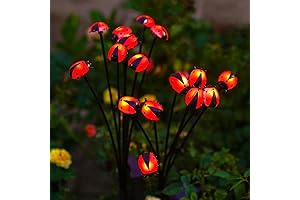 Nacome Solar Ladybug Garden Lights for Outside: Waterproof Swaying Outdoor Light Landscape Decoration