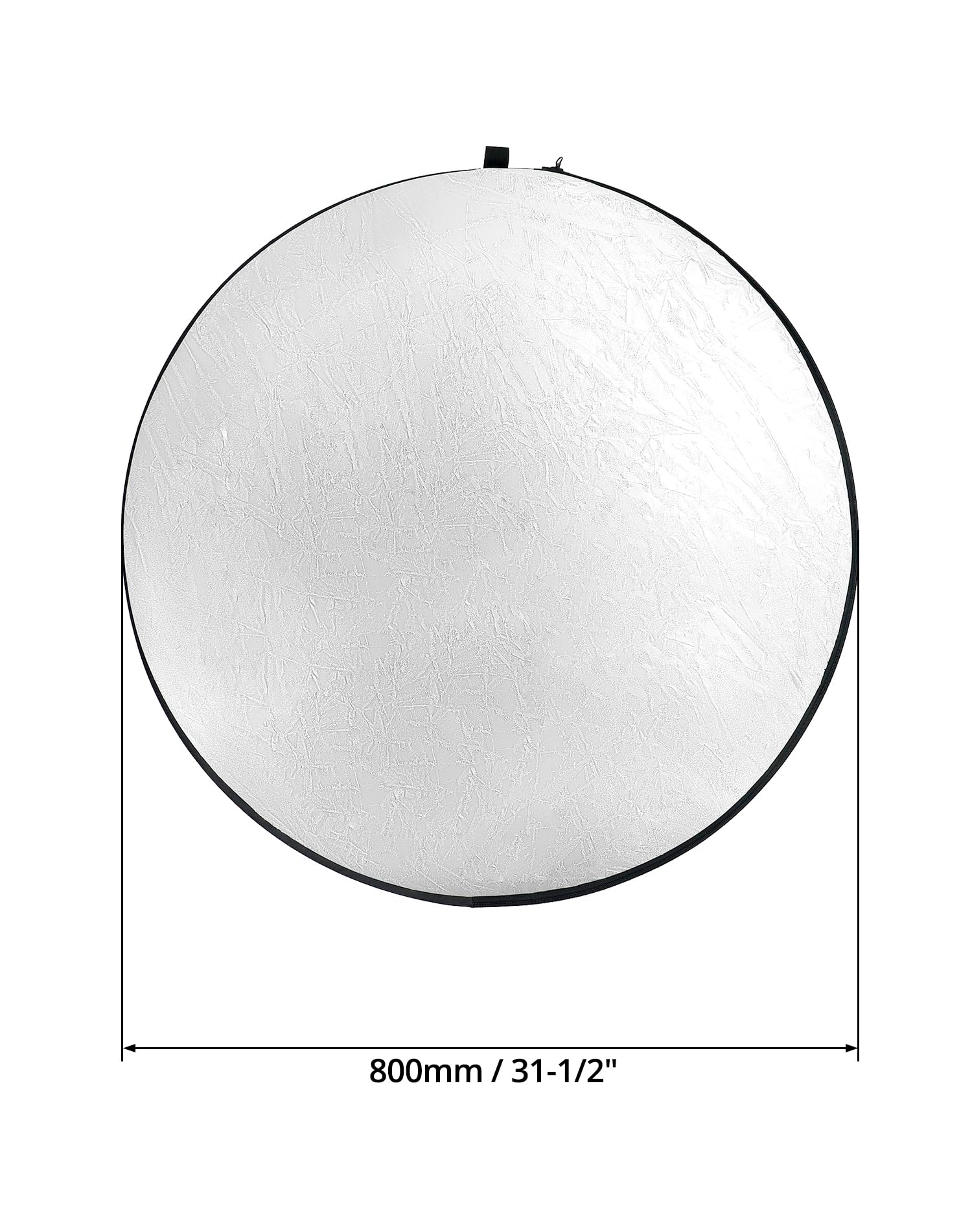 Kit Riflettore Fotografico 5 In 1 Pieghevole - 80cm, Per Luce Naturale E Studio, Inclusi Argento, Oro, Bianco, Nero E Traslucido