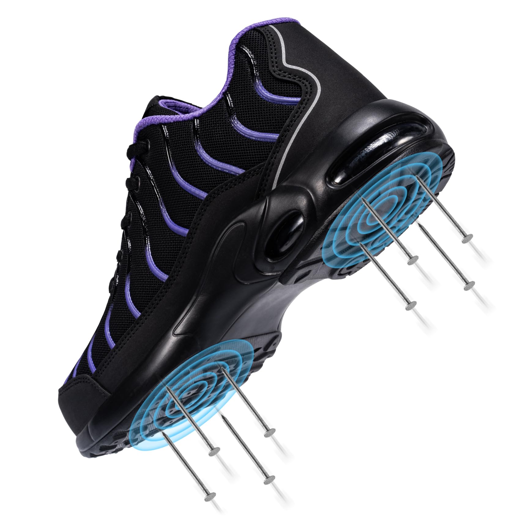 LARNMERN Chaussures de Sécurité Légères Homme Femme Basket Embout Acier Anti-Perforation