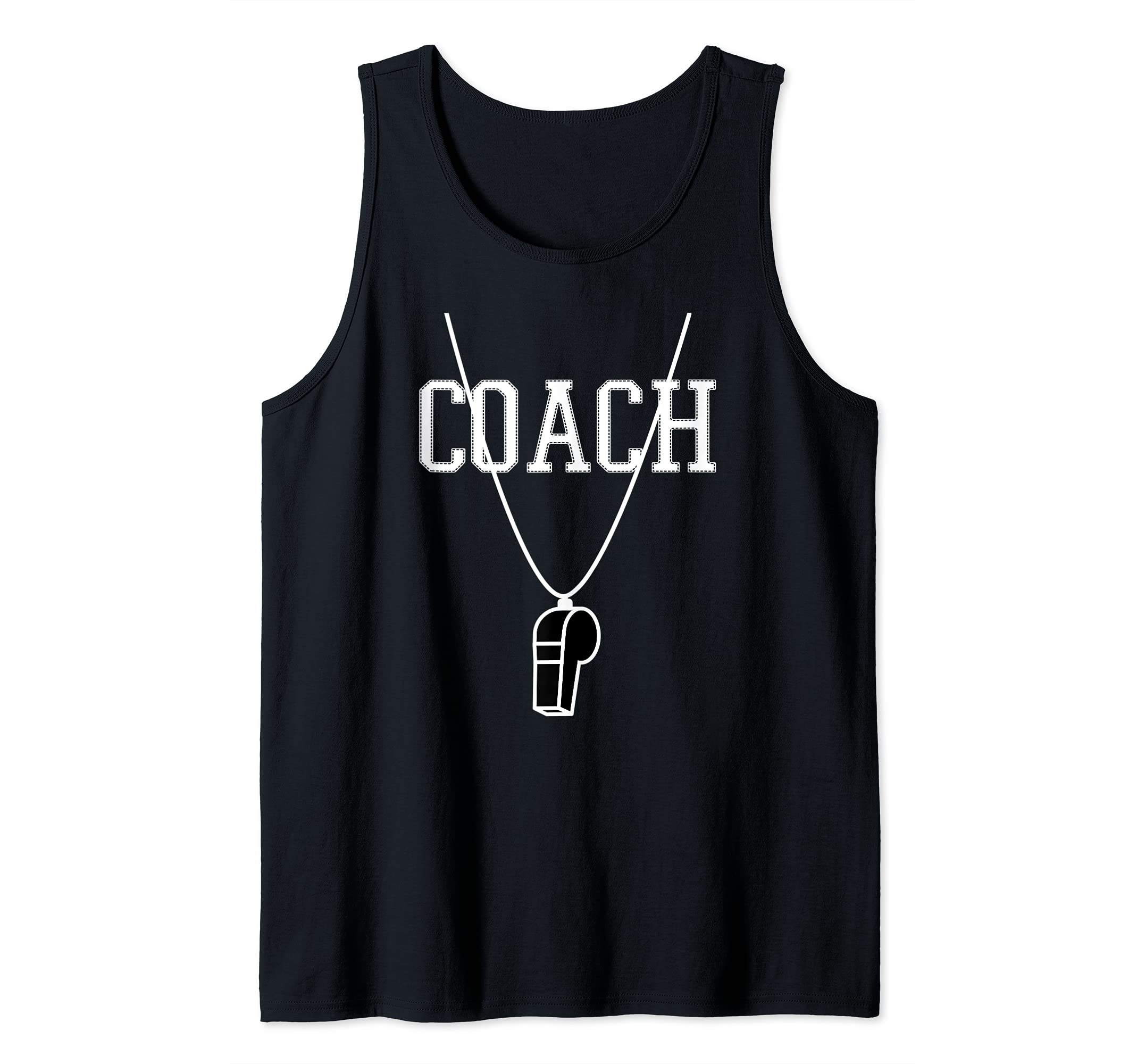 Cute Coach Ideas With Whistle For Hard Working Coach Tank Top, Black