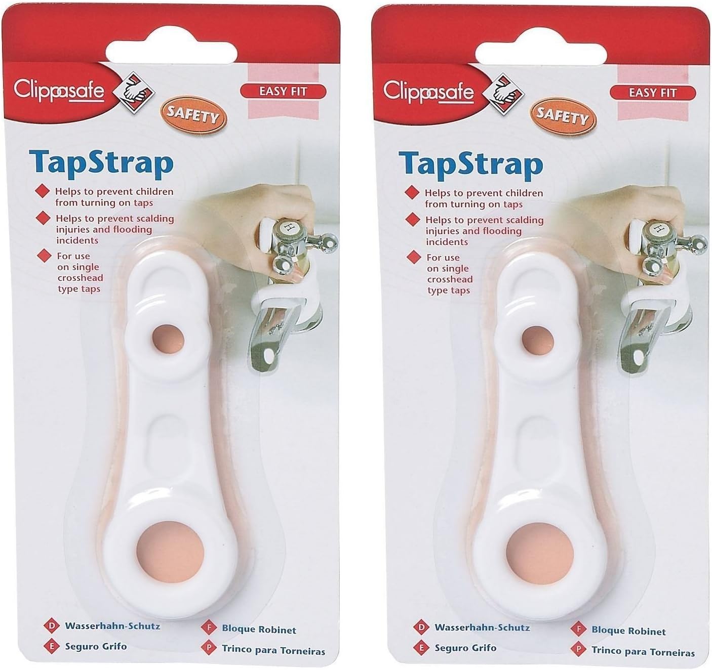 Clippasafe Tap Strap Faucet Child Guard 2 Tap Straps Multipack