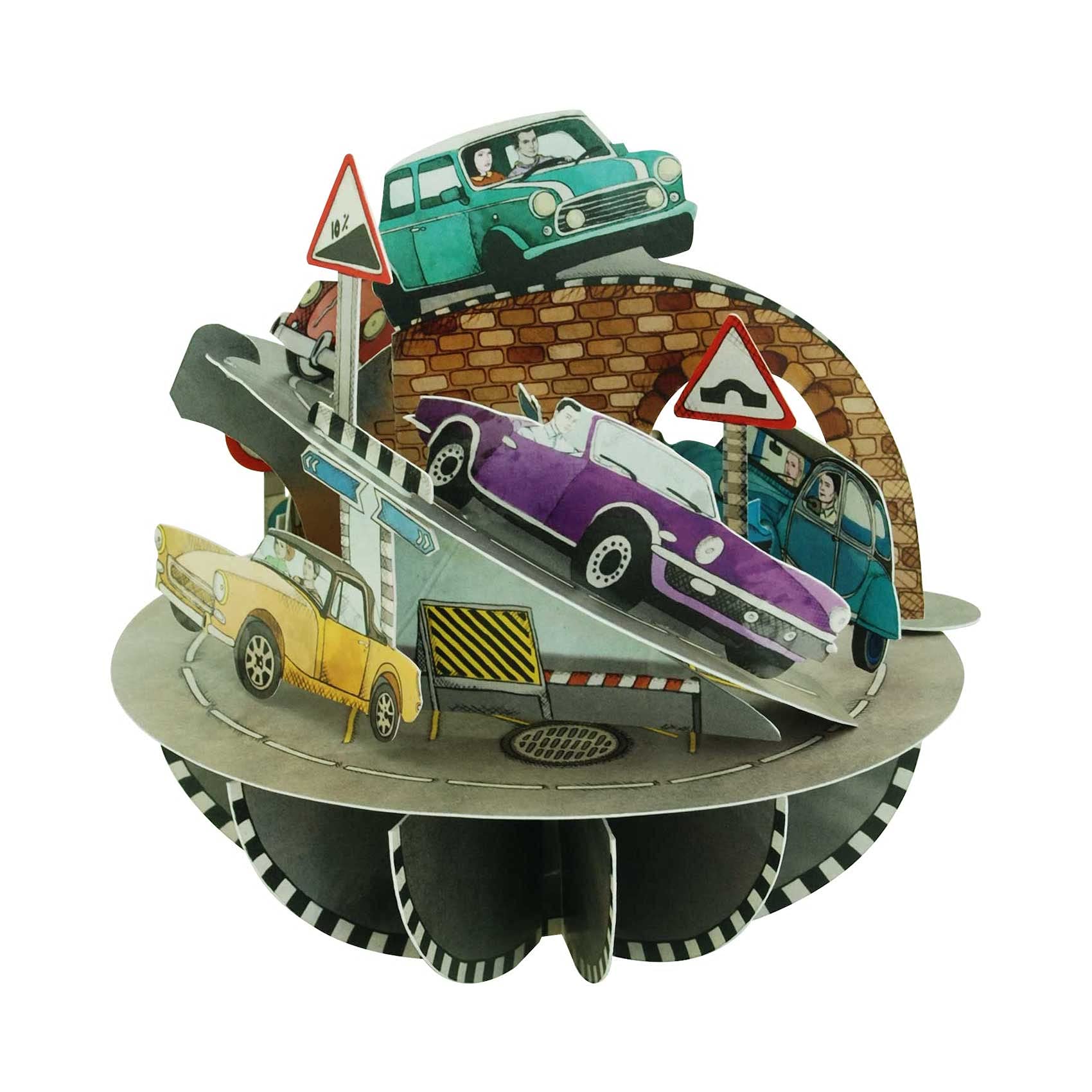 Buy Retro Cars Pirouette Santoro 3D PopUp Greeting & Birthday Card