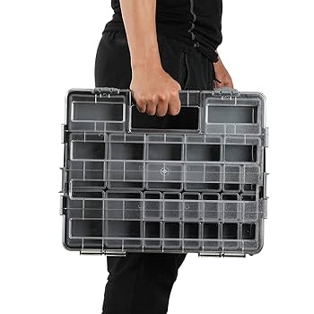 Many 角ストッカー MIXPOWER 16.5-Inch Portable Storage Organizer with Double