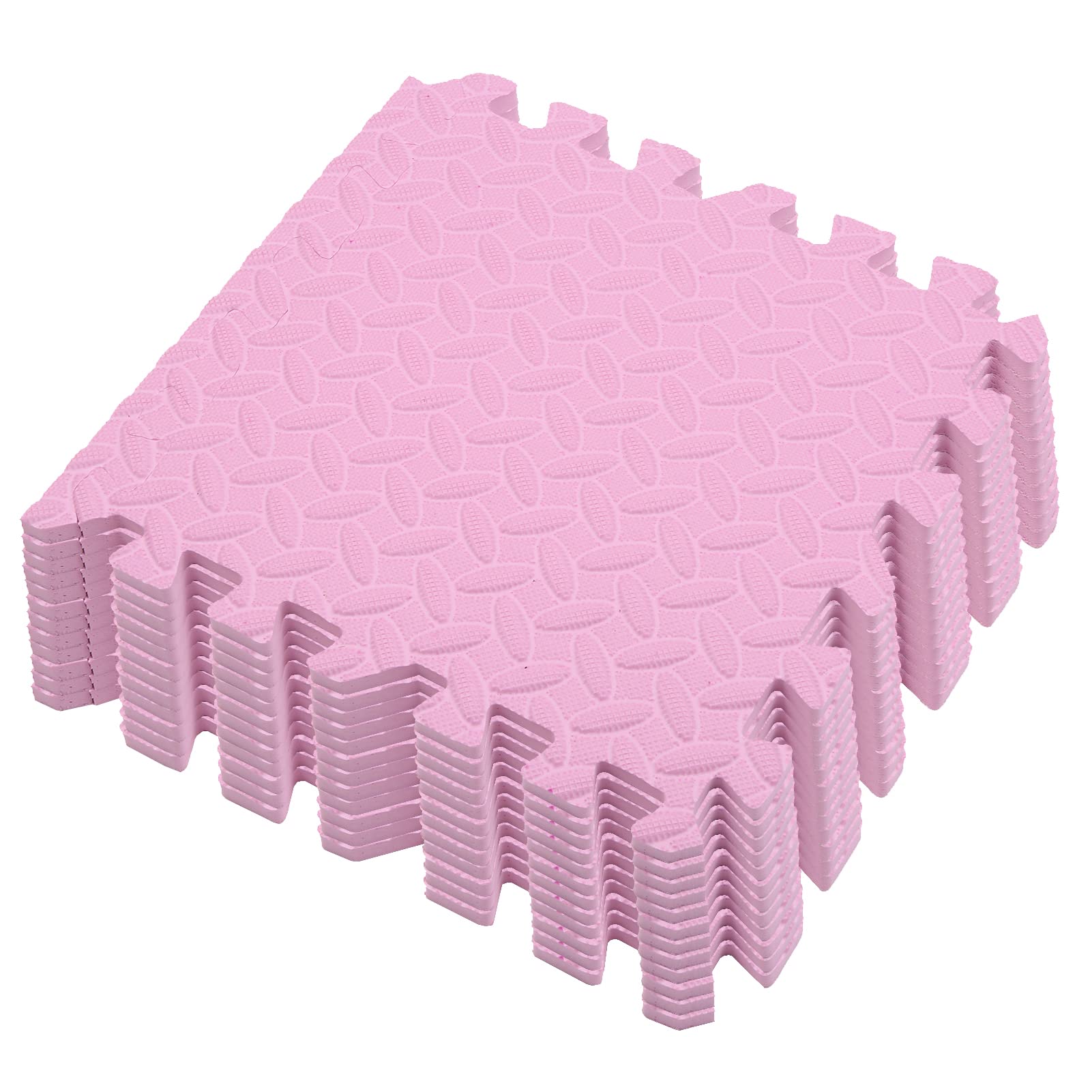 12pcs EVA Foam Mat Interlocking Foam Tiles Playground Flooring Puzzle Mat Multiple Colors Anti-Skid Mat with Finishing Border