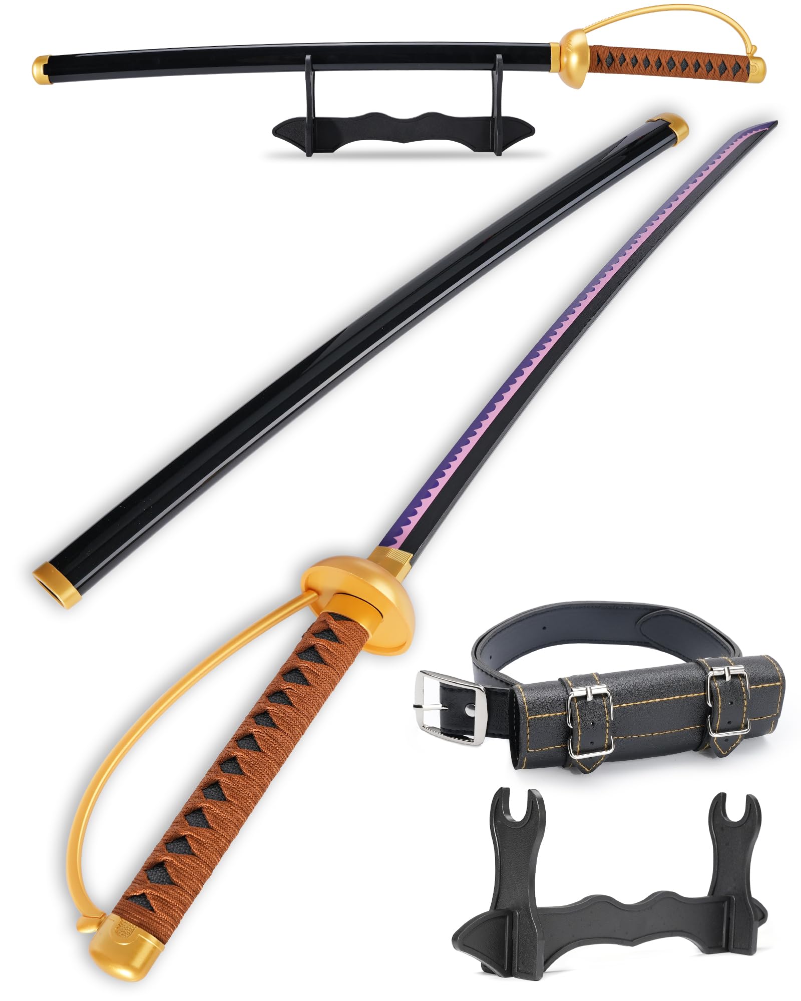 Cold Blade Roronoa Zoro Sword - 41 inches Anime Katana Replica with Belt and Stand - Anime Sword with Authentic Design