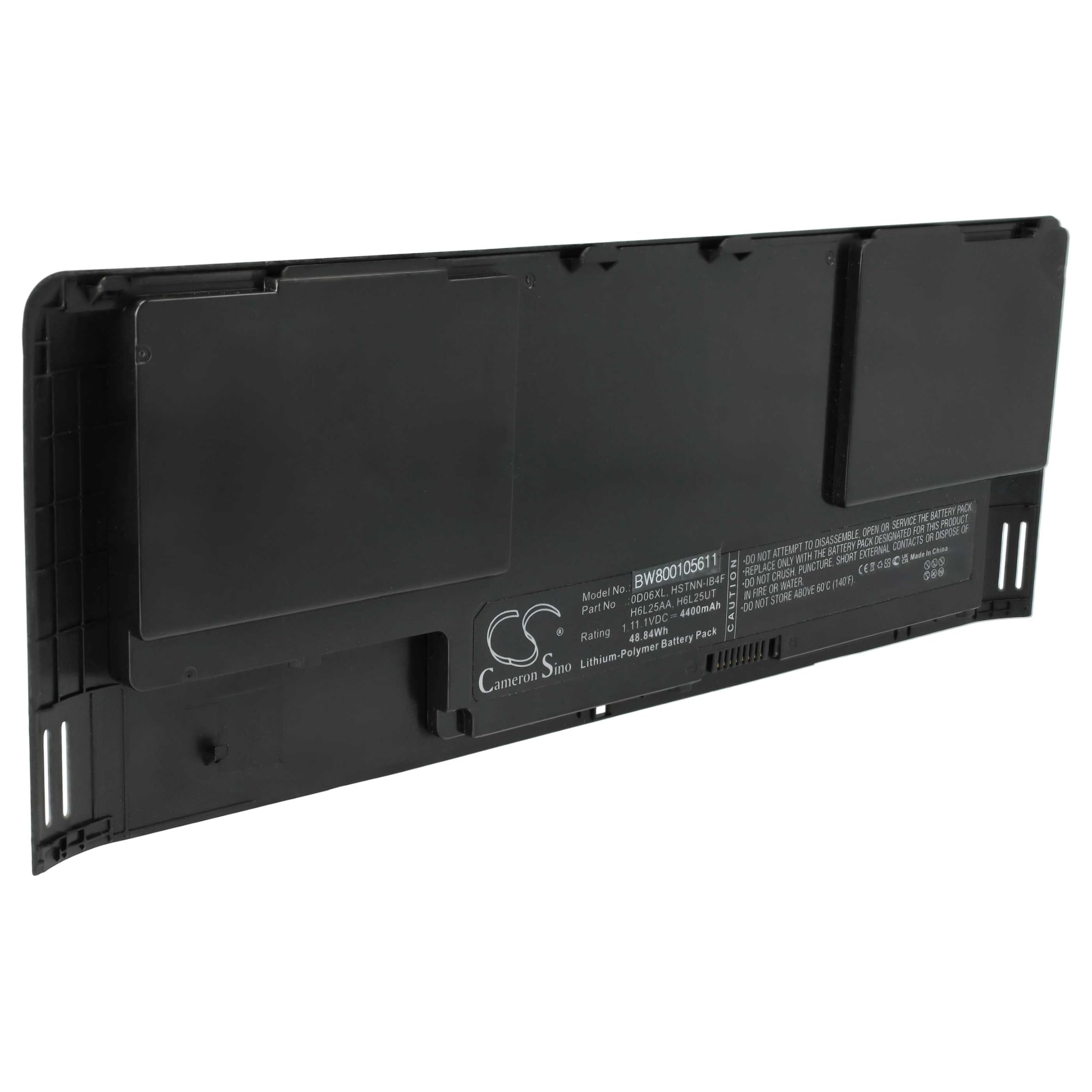 vhbw Batería Compatible con HP EliteBook Revolve 810 G2 Tablet (G1W86PA)