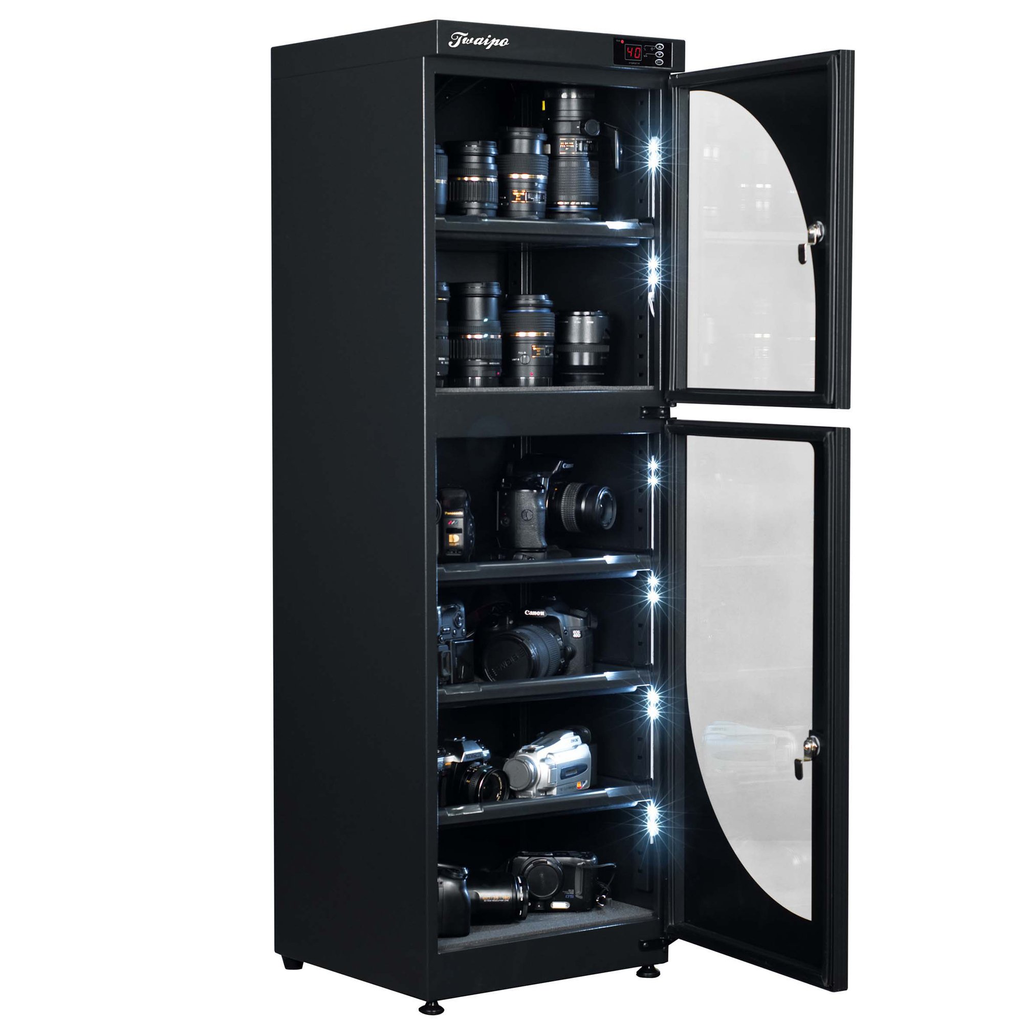 155L Electronic Automatic Digital Control Dry Box Cabinet Storage for DSLR Camera Lens;Promise 5 Years Warranty