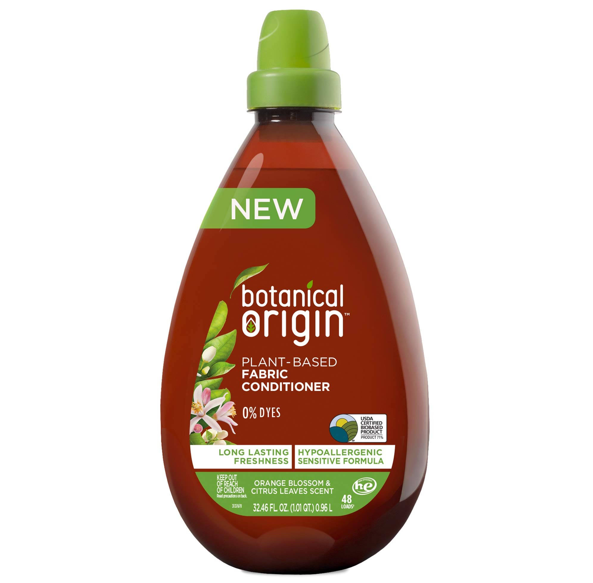 Buy Botanical Origin Plantbased Fabric Softener, Hypoallergenic, Free