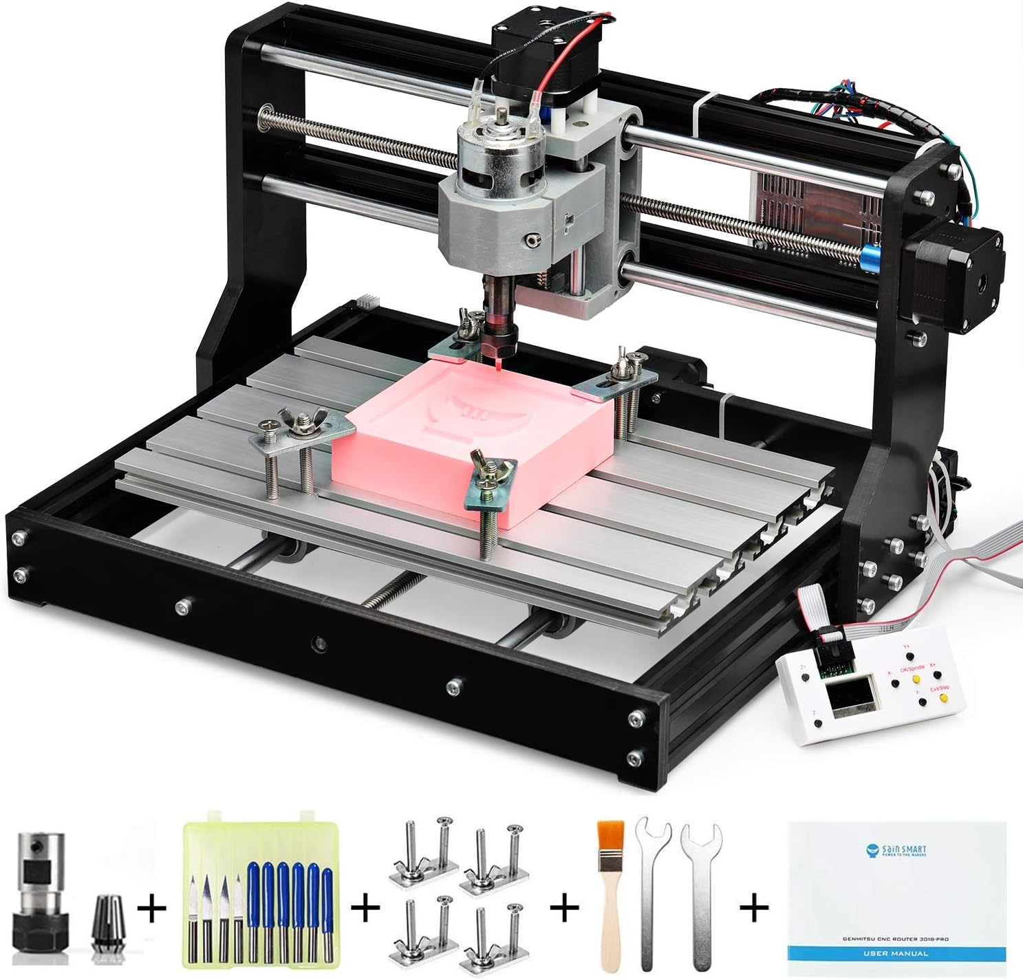 CNC 3018-PRO Router Kit GRBL Control 3 Axis Plastic Acrylic PCB PVC Wood Carving Milling Engraving Machine with Offline Controller