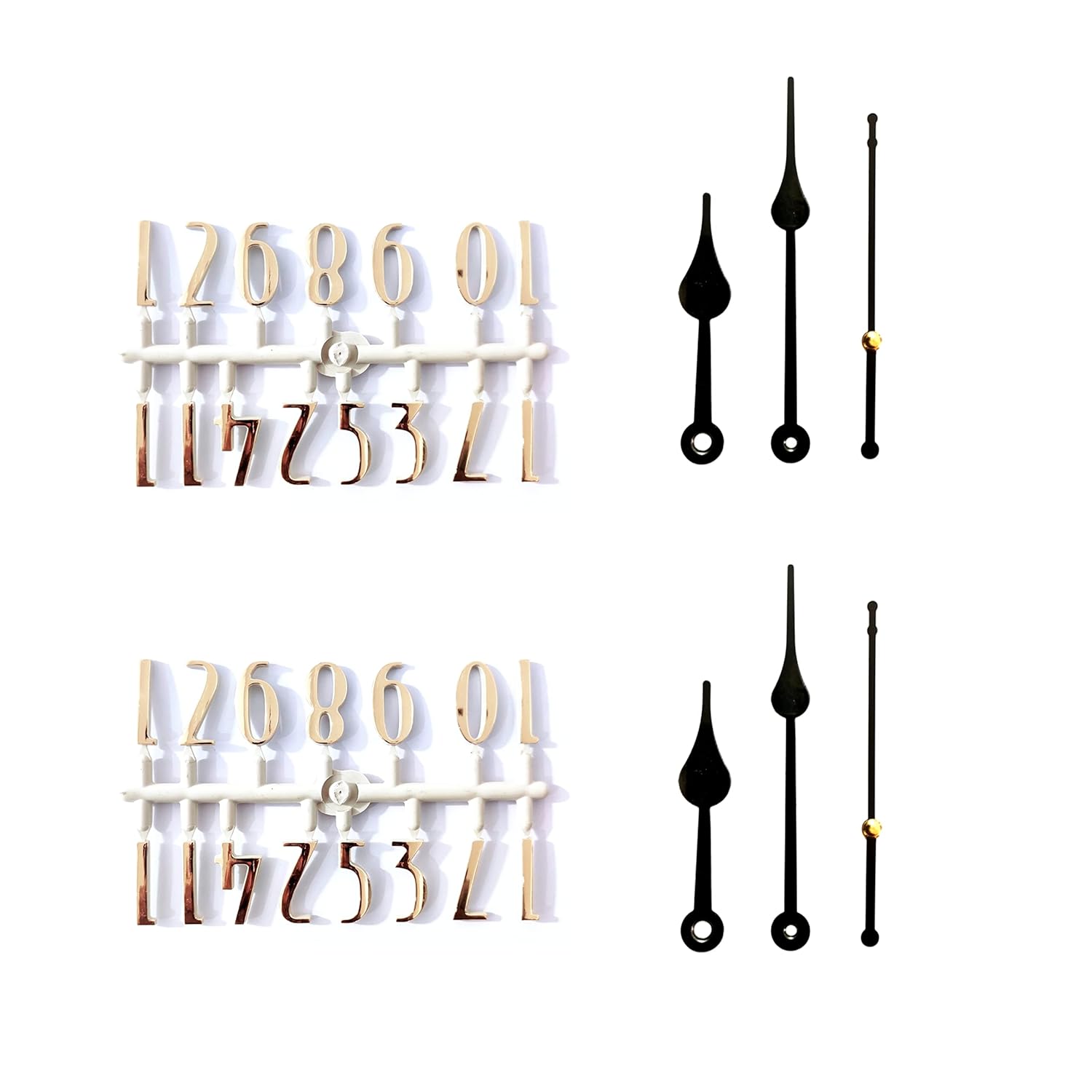 Buy Epoxy Fusion Wall Clock Numbers and Hands, 12 Arabic Numbers with