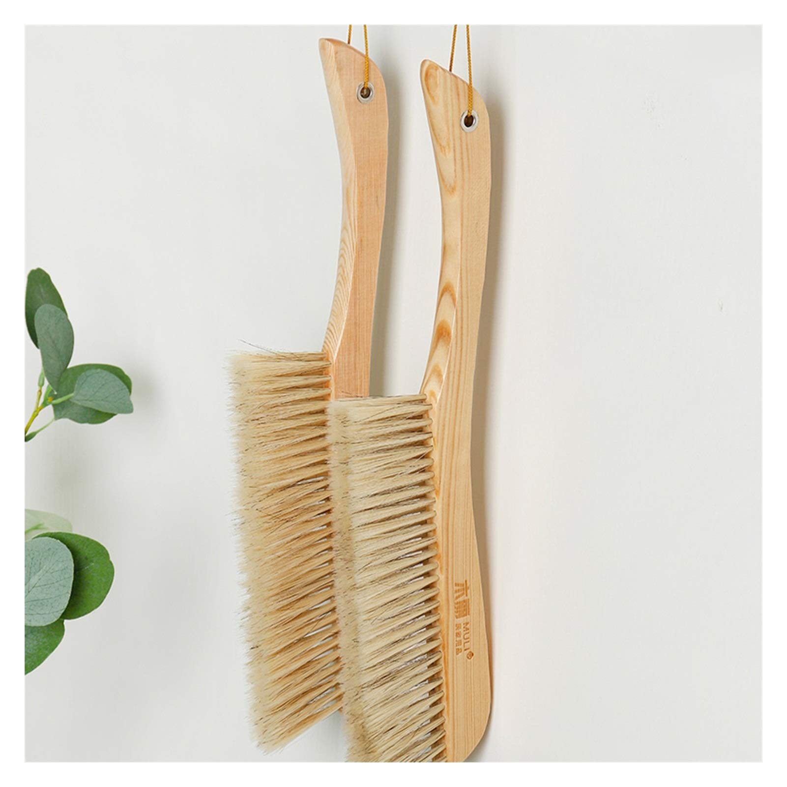 Plumero doméstico, Cepillo Suave for Polvo con Mango Largo de Madera, for Limpiar el Pelo sofás, sábanas, colchas, alfombras, Herramientas Limpieza Reutilizables