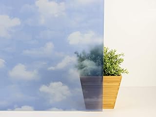 Fablon FAB10276 Clouds Self Adhesive Window Film, Blue