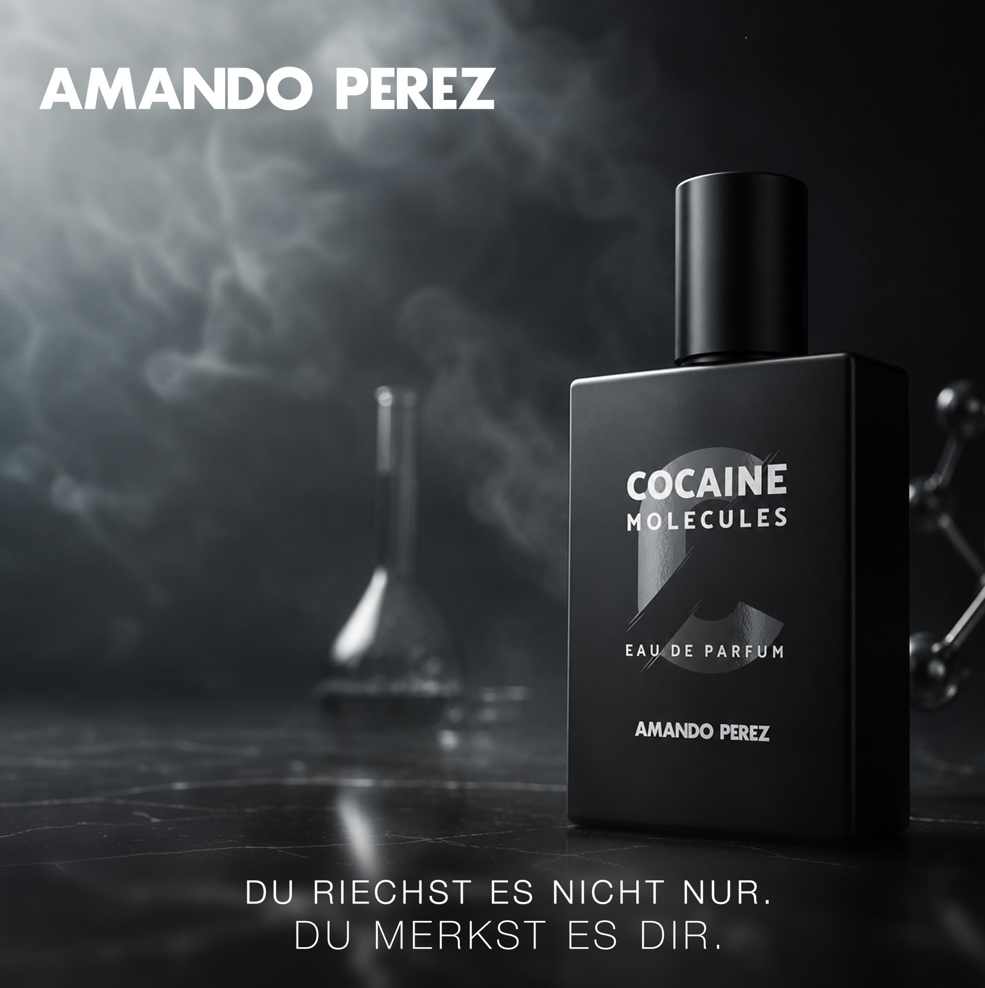 Amando Perez COCAINE Molecules Unisex Parfüm 50ml (3er Pack) | Eau de Parfum für Damen und Herren mit Pheromone Lockstoff - Citrische Kopfnote - Unisex-Duft Damen Männer Eau de Toilette
