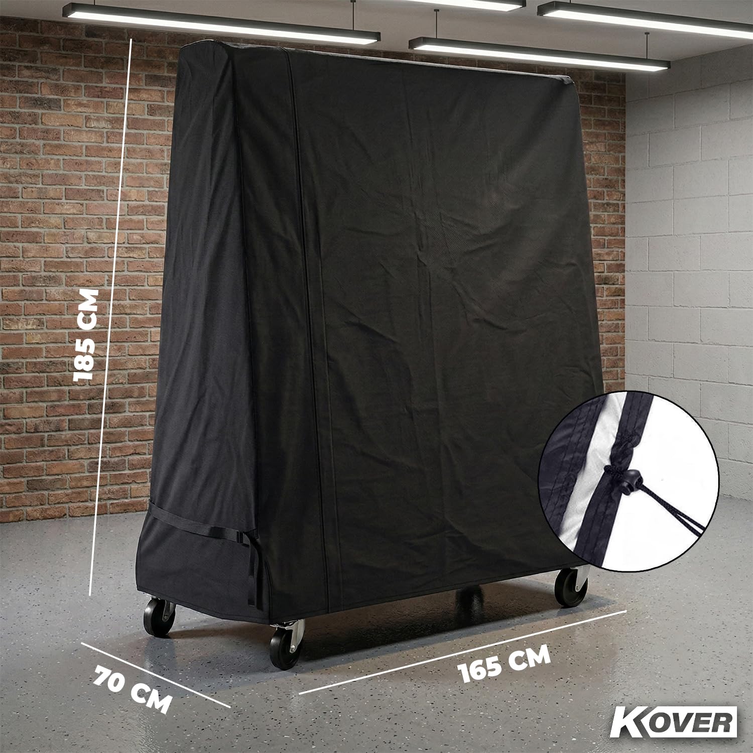 Housse Universelle pour Table de Ping Pong Pliable | Protection Imperméable Extérieur | Taille Parfaite 185 x 70 x 165 cm | Matériau Résistant et Durable | Facile à Fixer | OriginalCorner