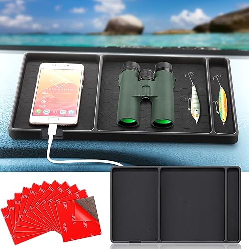 Miniatura 1 de Tapete extra grande para salpicadero de automóvil, antideslizante, compatible con todos los teléfonos inteligentes, almohadilla antideslizante para