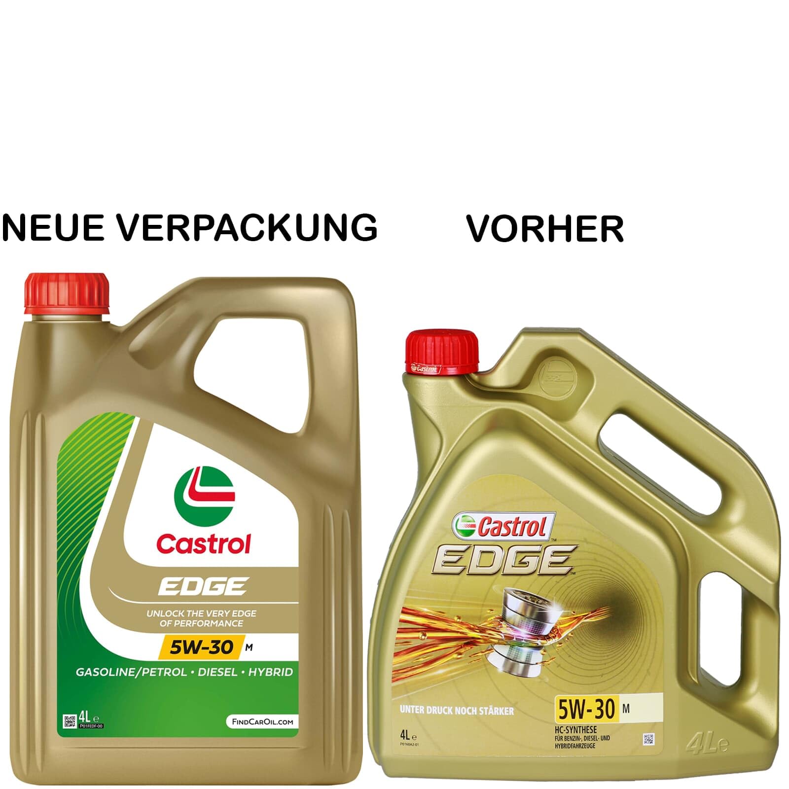 4x 15BF6A Motoröl (4 L) | Longlife 04 22951 22952, Edge 5W-30 M