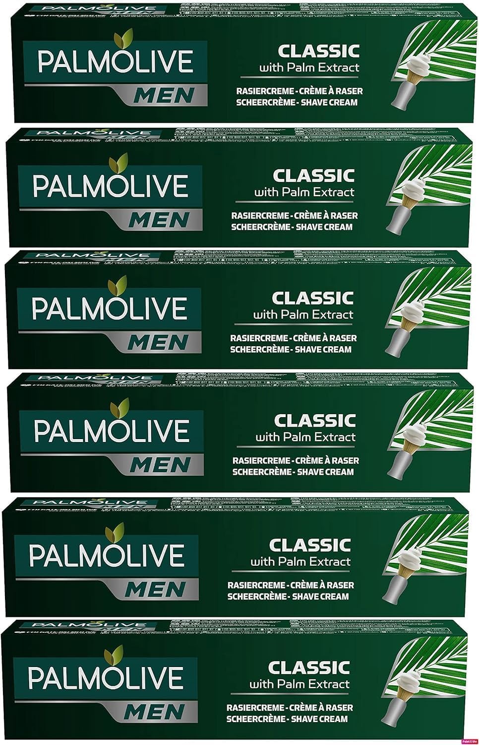 MM Palmolive Men Classic Shave Cream Pack of 6 - Smooth Shave, Rich Lather, Softens Facial Hair, Classic Fragrance, All Skin Types, Daily Grooming Essential