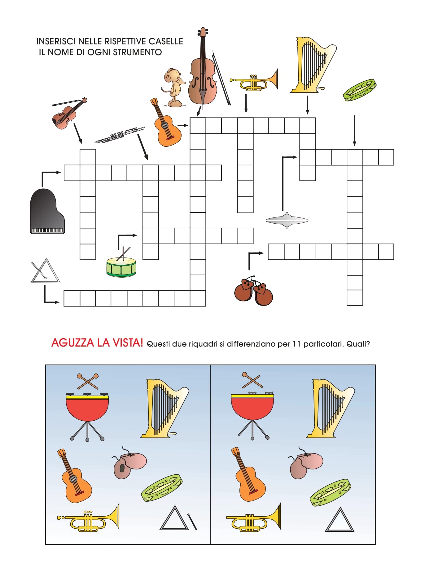 L'enigmistica musicale Corso di teoria musicale per bambini Vol. 1