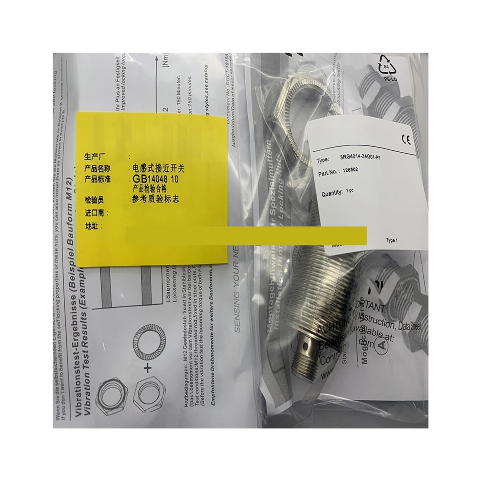Détecteur de proximité 3RG4023-0JB00-PF pour automatisme