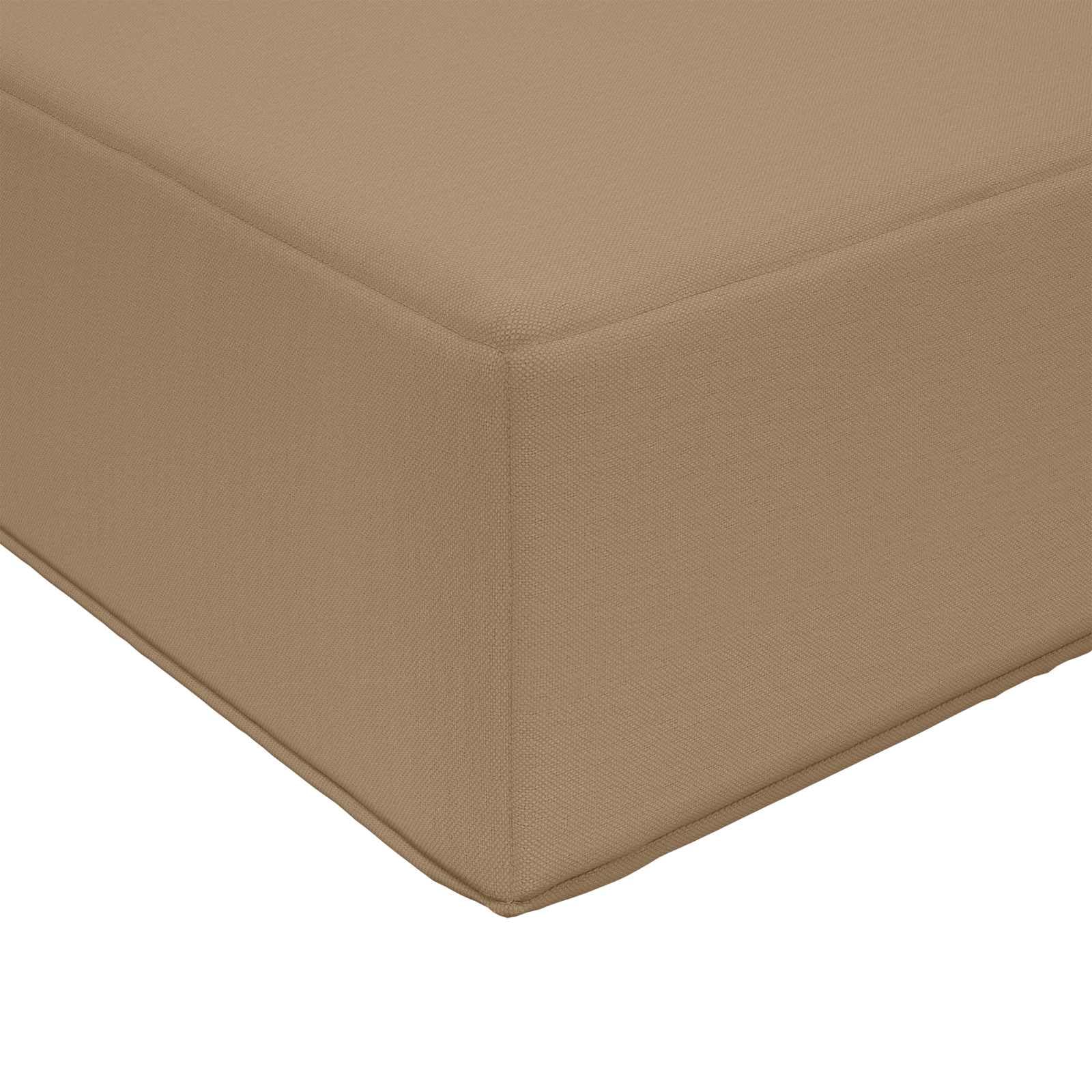 vidaXL Cojín para sofá de Exterior 2 pcs Taupé Poliéster, Cojín Sofá Moderno Exterior, Espuma Resistente, Poliéster Que No Se Desvanece, Asiento Decorativo para el Hogar