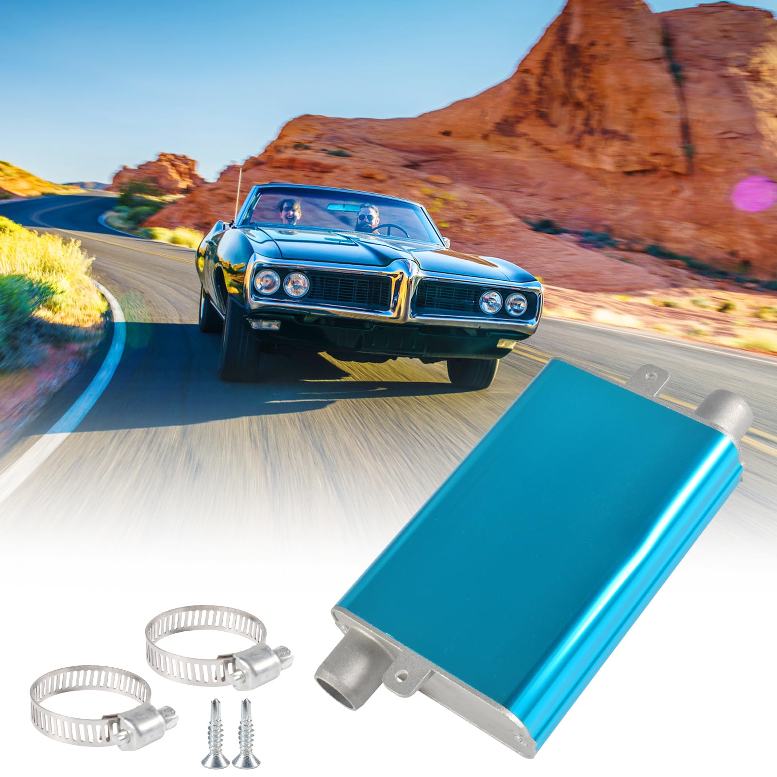 Lot de Silencieux d'échappement, Kit de Silencieux Amélioré, Accessoires Chauffage à Air pour Chauffage Stationnement, Kit de Silencieux pour Systèmes d'échappement de Voiture