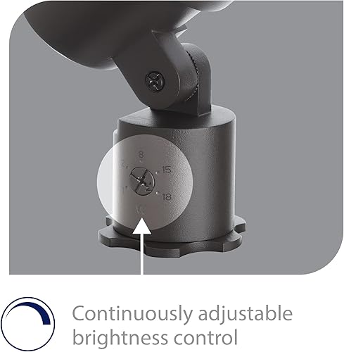 Miniatura 3 de WAC Iluminación de paisaje, luz LED de 12 V de tamaño mediano con ángulo de haz ajustable y control de brillo integral, 50-1300 lúmenes, 4000 K,