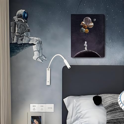 ARTZON Inspirational Wall Art Canvas Print Astronaut Holding Planet Creative
