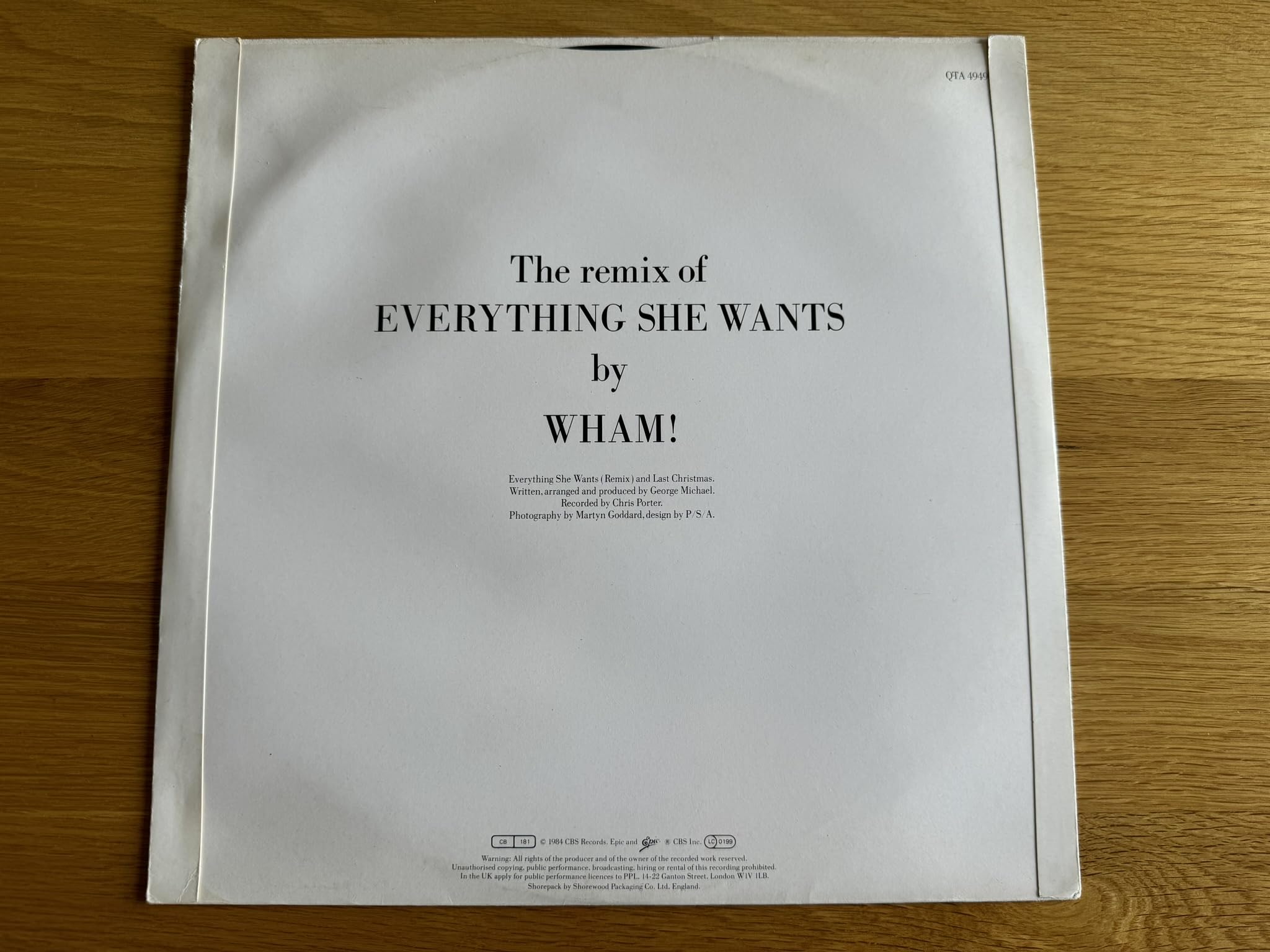 Last Christmas (Pudding Mix) / Everything She Wants