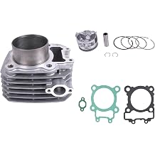 Cylinder Jug Piston Top End Kit Compatible with Kawasaki Bayou KLF 250 2003-2011 Engine Repair 69mm 11005-1965 ATV