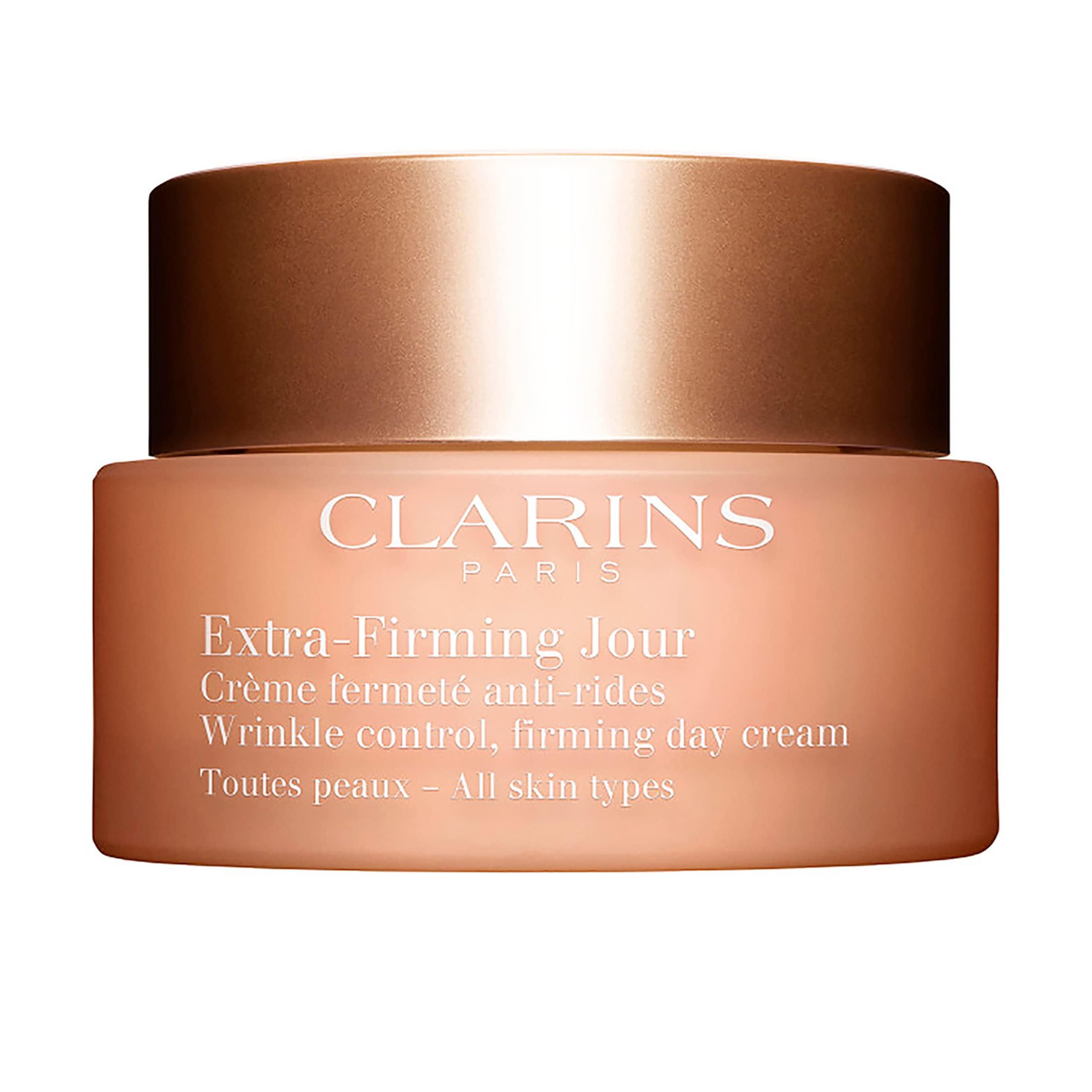 Clarins Extra-Firming Day Cream | Anti Aging Moisturizer | Skin Looks More Radiant, Visibly Firmer and Plumper After 28 Days* | Smoothes Appearance of Lines and Wrinkles | Evens Skin Tone | Hydrates