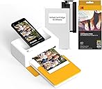 KODAK Dock Plus 4PASS Instant Photo Printer, 4x6” Portable Picture Printer, Bluetooth & Dock 2-in-1 Home and Gift Printer for iPhone & Android, 50 Sheets Bundle