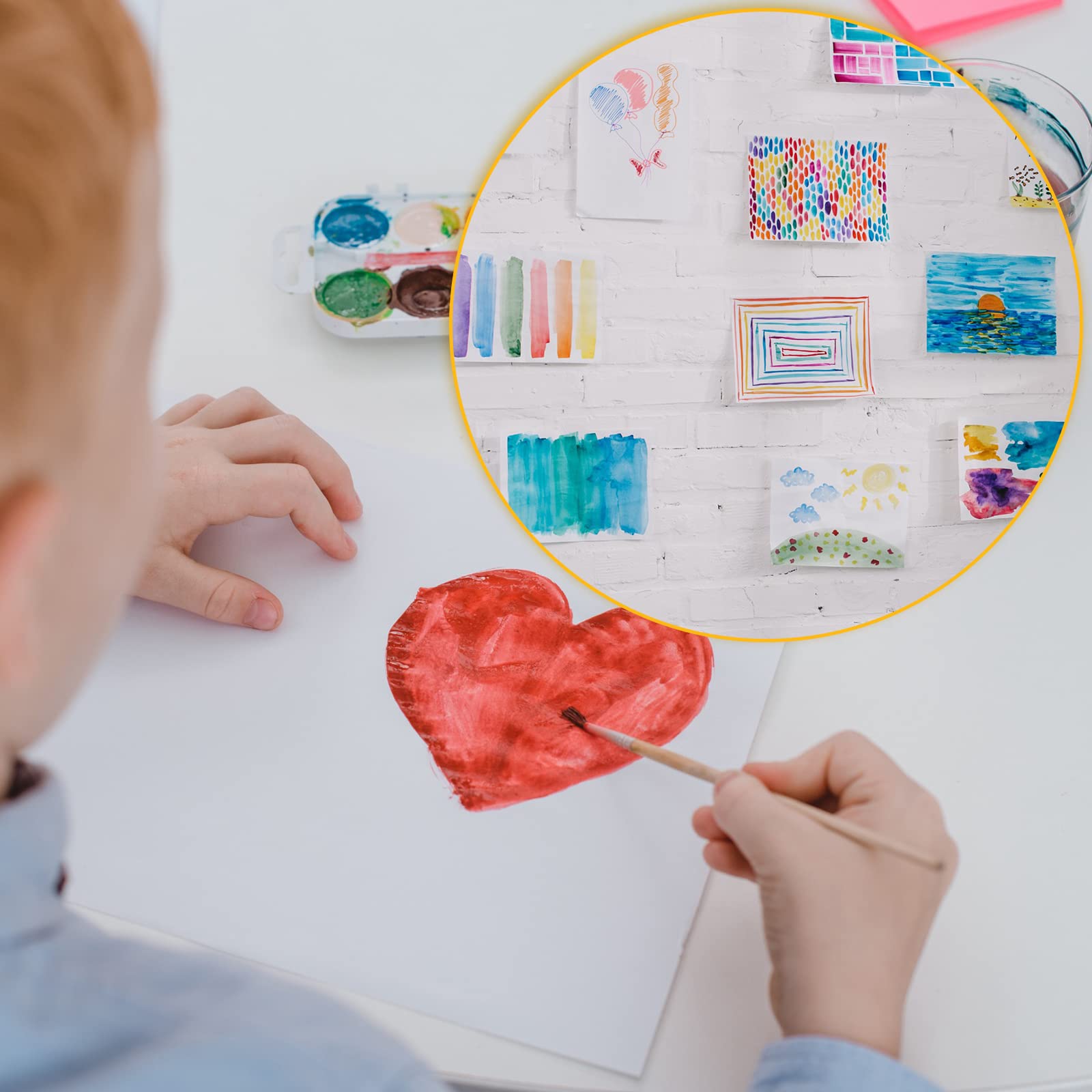 Glenmal 100 Sheets of Poster Paper Poster Board Paper, 22 x 28 Inches, Construction Paper, White, 157g Gauge, Art White Paper, Can Be Applied for Posters, Signs and Printing