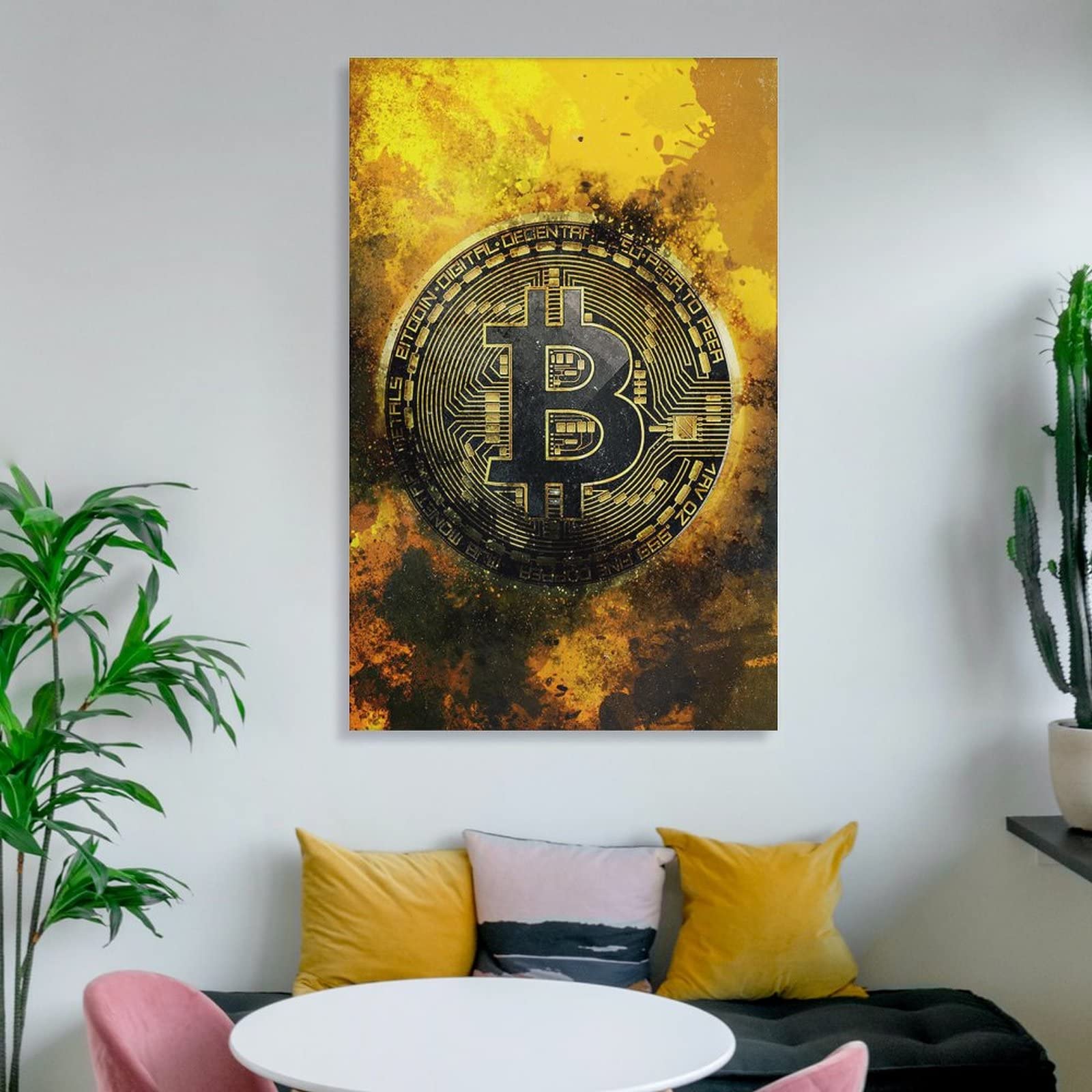 Amazon.com: Bitcoin Canvas Print Pop Art, Cryptocurrency Artwork Office  Decor, Crypto Wall Art, BTC Poster Art, Canvas Wall Art Print Poster for  Home School Office Decor 20x30inch(50x75cm): Posters & Prints