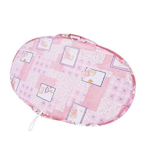 Miniatura 2 de Tienda de campaña de red para cuna de bebé, cierre de cremallera, plegable, portátil, transpirable, cubierta de red para cama de bebé (rosa)