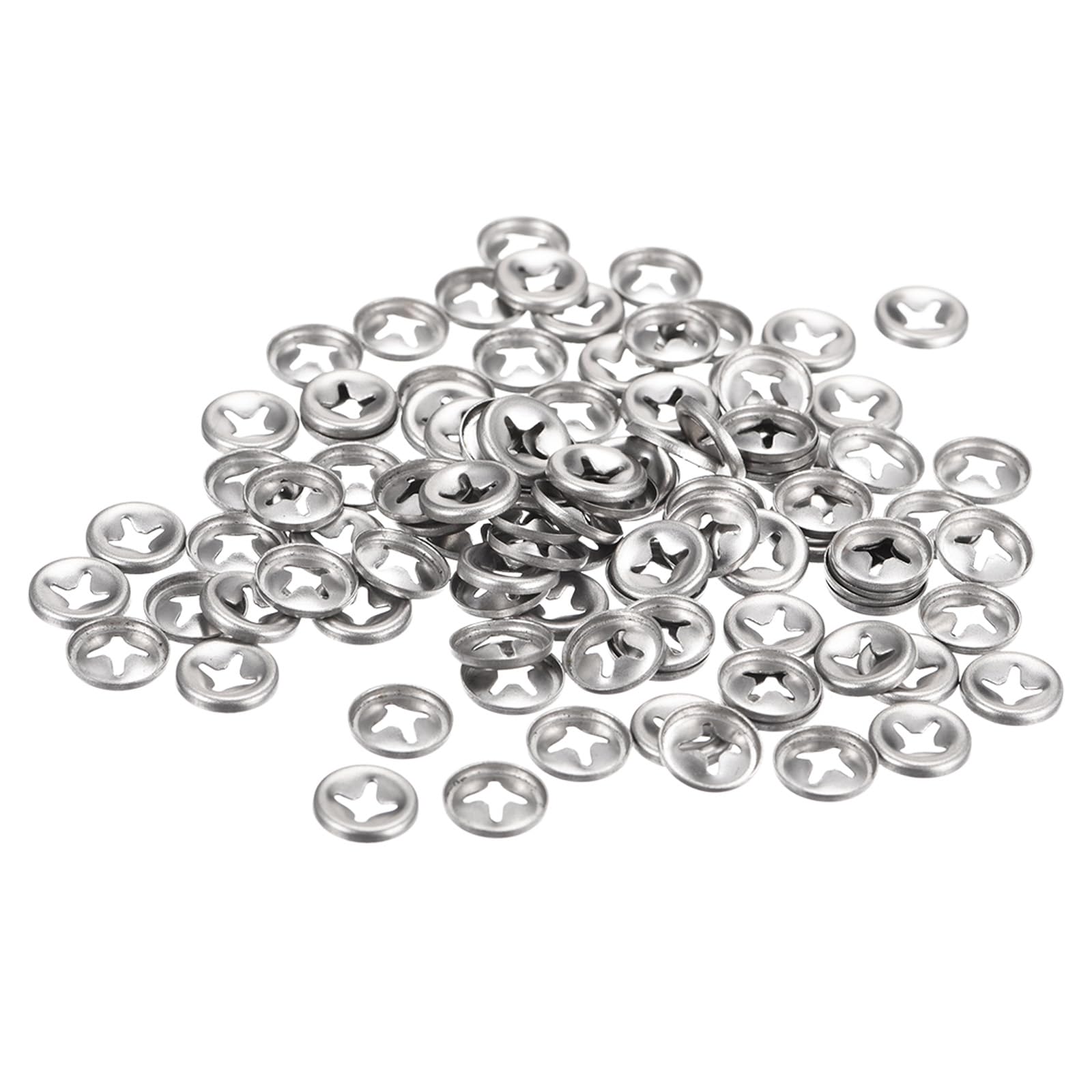 Kozelo 100pcs Internal Tooth Star Washers - [ M3 x 10mm O.D. ] Quick Speed Star Locking Washers Assortment Kit for Machinery Furniture Car Use | 304 Stainless Steel
