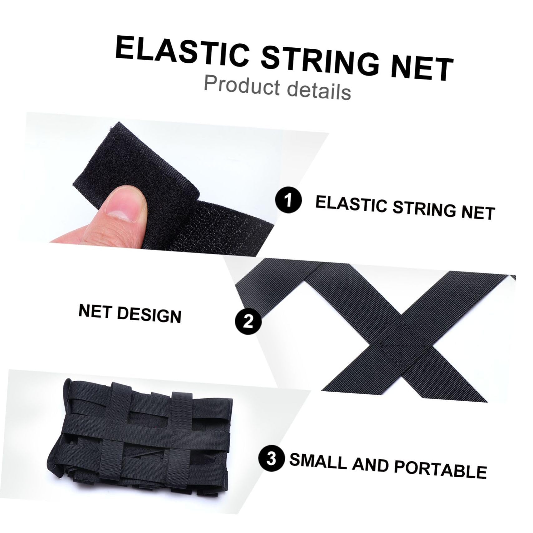 MAGICLULU 1pezzi Rete Portaoggetti per Auto Rete per Tetto Corda Elastica per Carico Imbottita in Organizer per Bagagliaio Auto Tasche in Tessuto