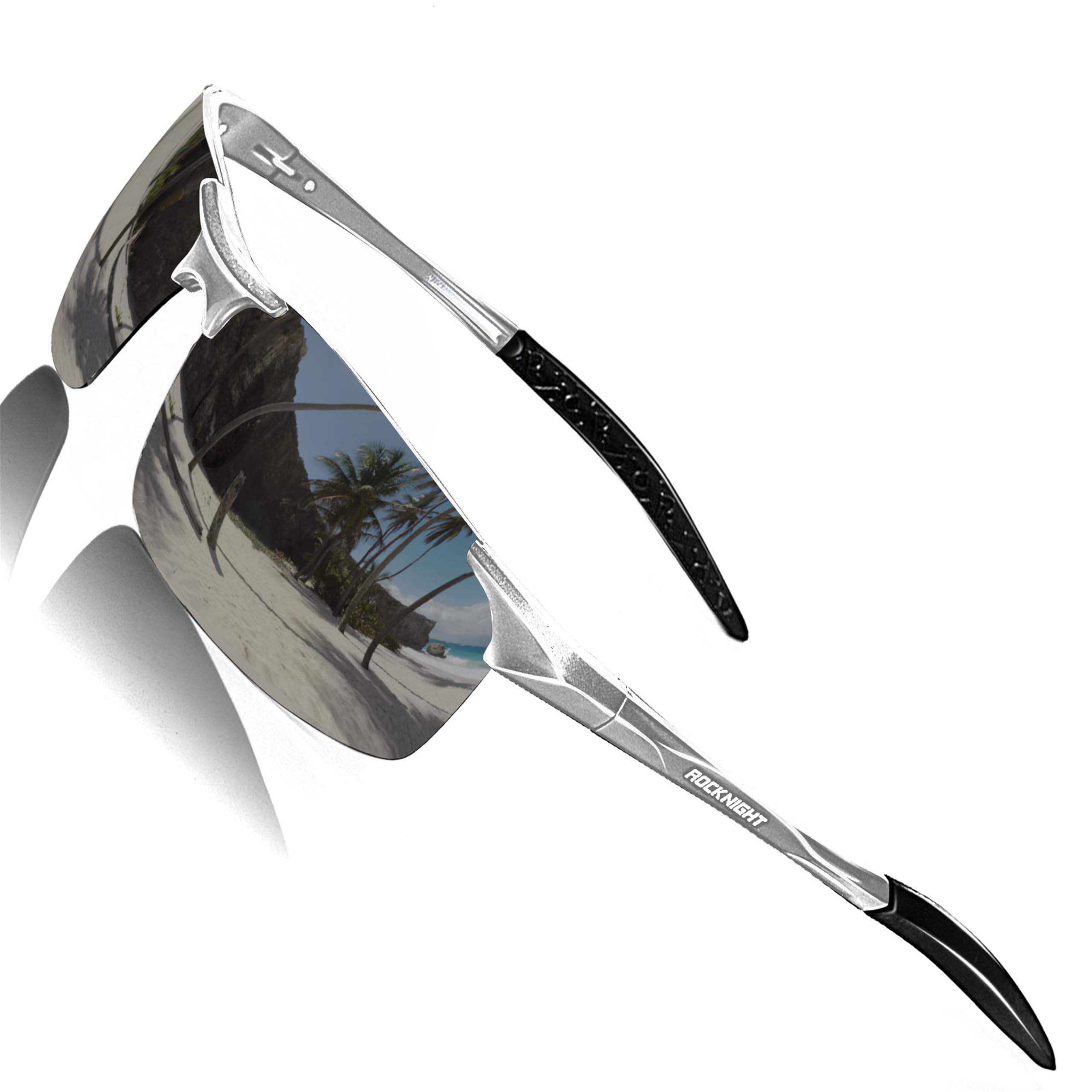ROCKNIGHTDriving HD Polarized UV400 Protection Ultra light Al-Mg Golf Fishing Outdoor Sunglasses