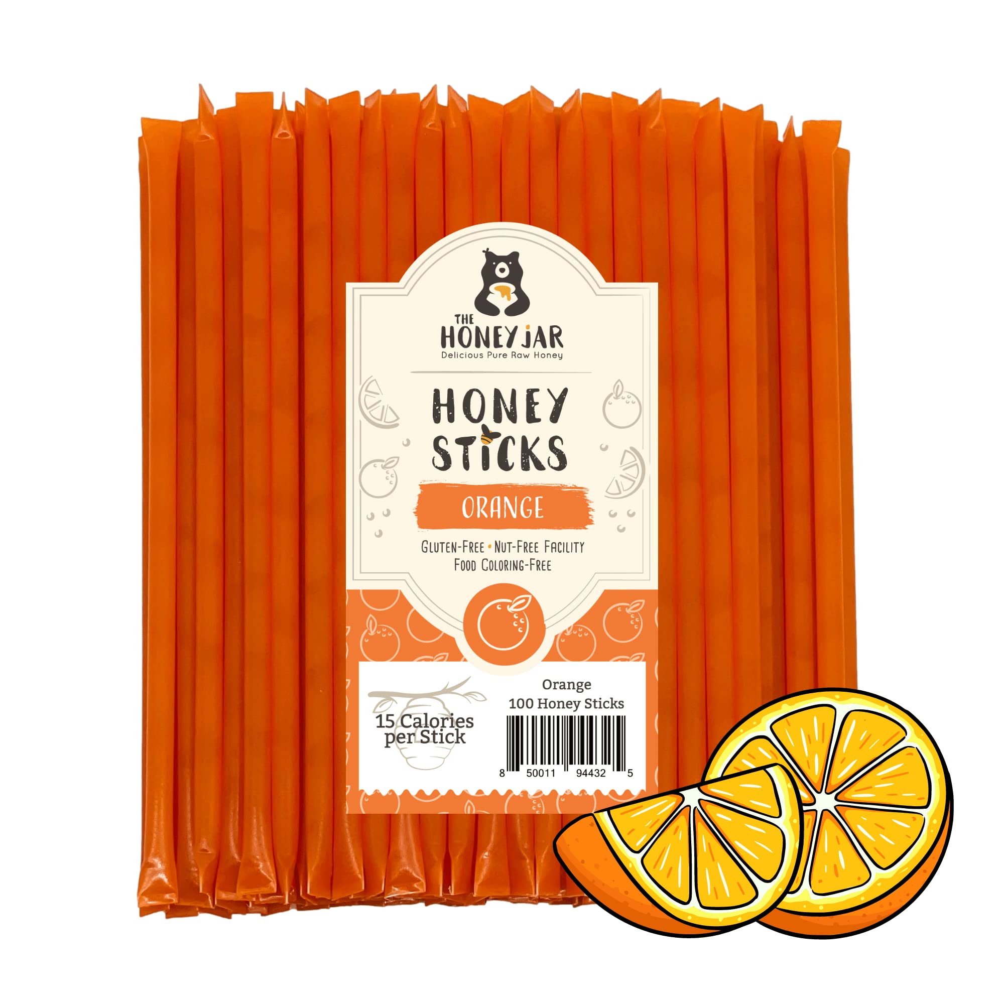 Buy The Honey Jar Orange Flavored Raw Honey Sticks Pure Honey Straws