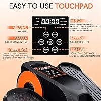 Vista 7 de Under Desk Elliptical Machine,Foot Exerciser for Seniors Fully Assembled, Quiet & Portable Electric Seated Pedal Exerciser with Remote Control & 12