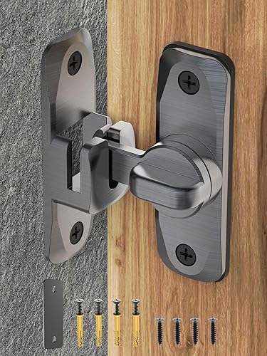 Miniatura 8 de Cerradura de puerta de granero abatible de 90180 grados, protege la privacidad, pestillo de puerta de seguridad, pestillos de puerta pequeños,