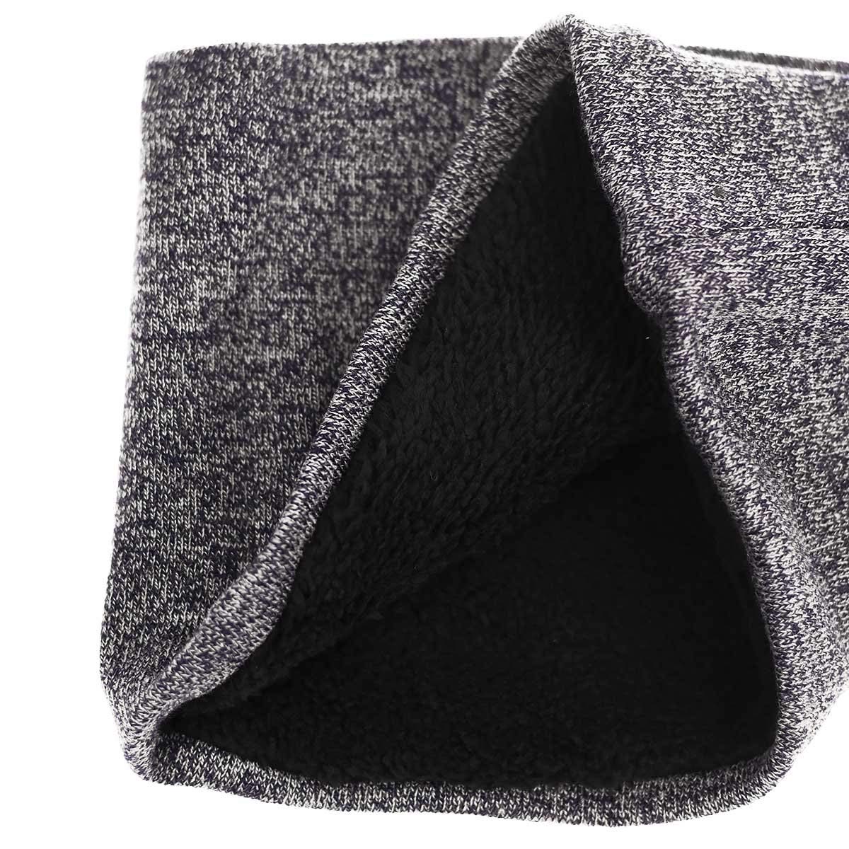 Unisex mężczyźni kobiety zima ciepła dzianinowa szydełkowa czapka beanie nieskończoność szalik rękawiczki do ekranów dotykowych zestawy gruby ocieplacz na szyję luźna czapka z czaszką sporty na