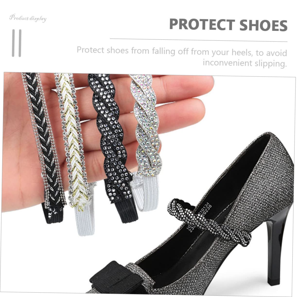 GALPADA 16paia Cinghie Regolabili Per Scarpe Cinturini Antiscivolo e Facili Installare Accessori Sostitutivi Per Scarpe