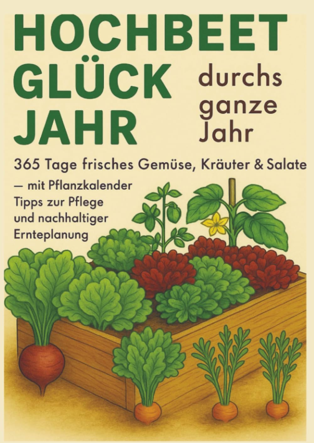 Hochbeet-Glück durchs ganze Jahr – 365 Tage frisches Gemüse, Kräuter & Salate – mit Pflanzkalender, Tipps zur Pflege und nachhaltiger Ernteplanung: ... Essen, Nachhaltigkeit & Natur lieben)