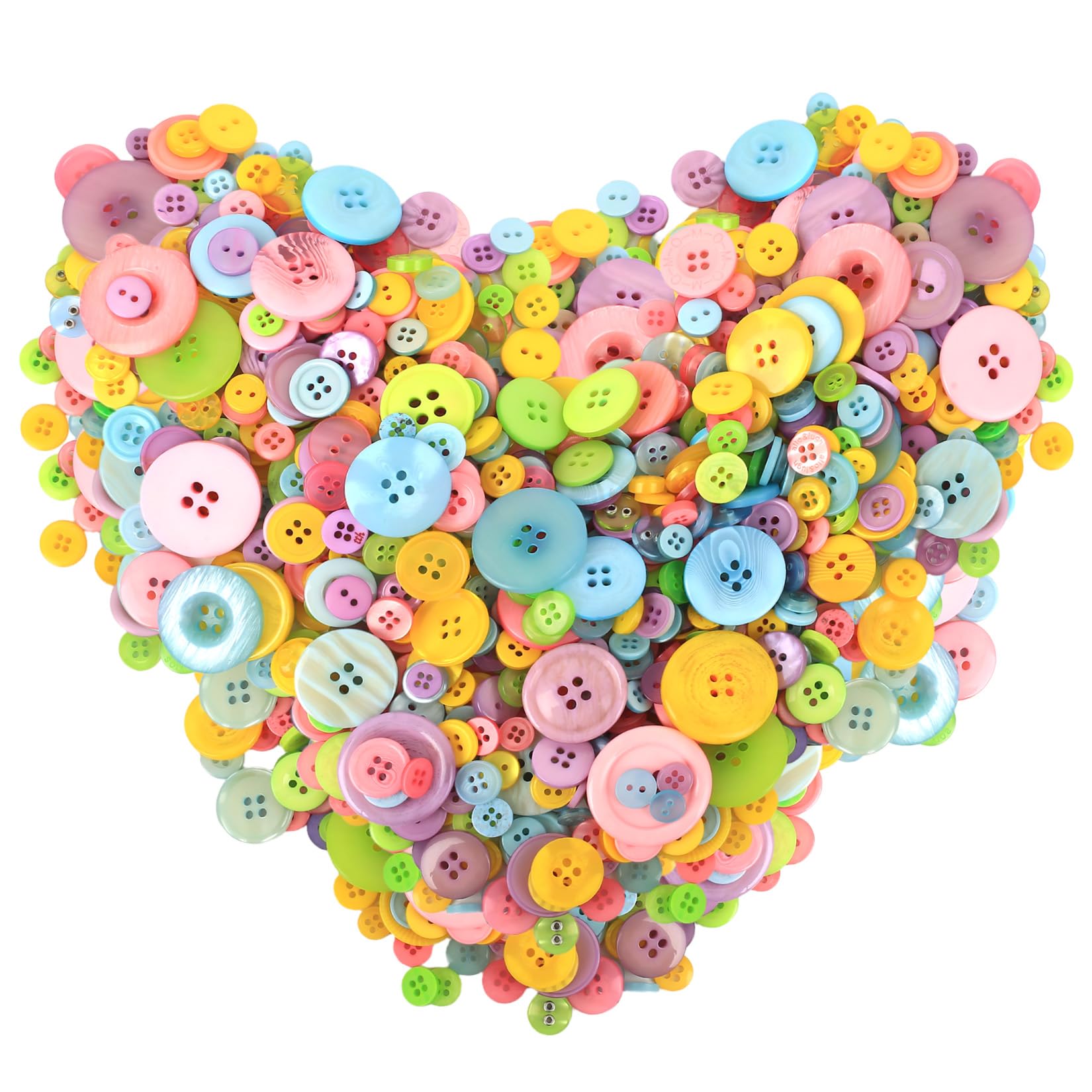 800-1200 Pcs Colourful Buttons for Crafting, Sewing Buttons for Clothes, Round Mixed Assorted Resin Button for Sewing DIY Arts anf Crafts Jeans Cardigans Handmade Decoration (Color mixing1)