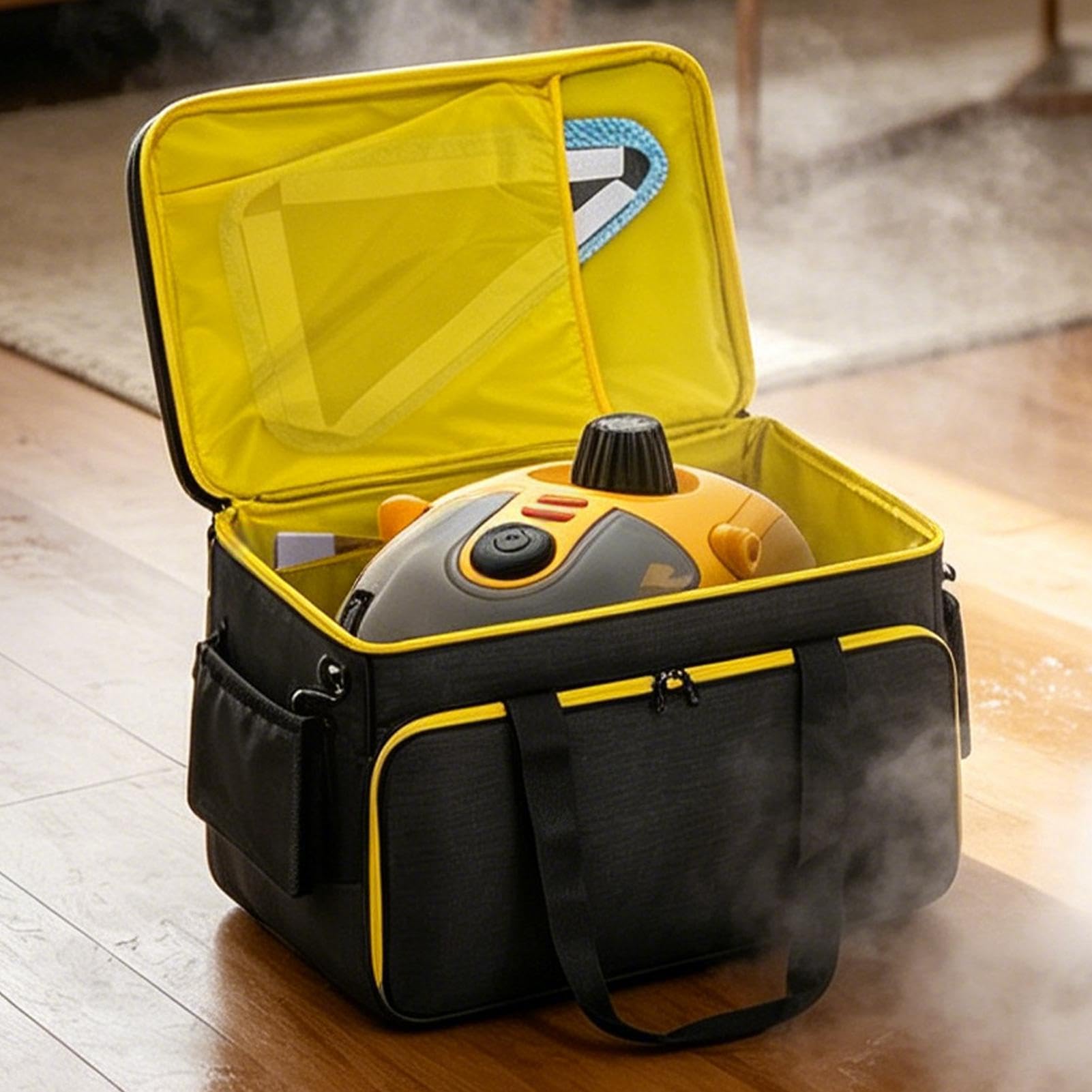 Recipiente para Limpiador a Vapor Contenedor Almacenamiento Compartimentos | Bolsa Para Limpiador A Vapor De Mano En Hogar Cocina Jardín Trasero Baño Patio Industria Restaurante