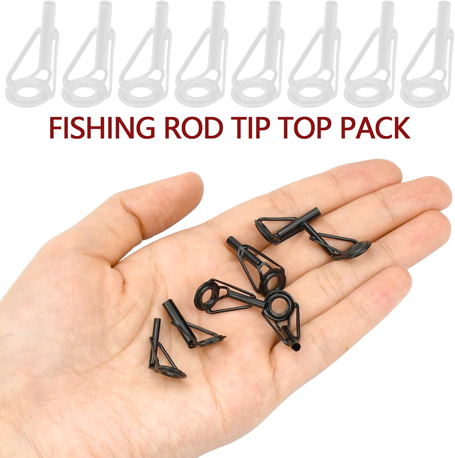 BB Hapeayou Fishing Rod Guide Repair Kit, 40 Pieces, 8 Sizes, Ceramic Rings, photo 5 of 7