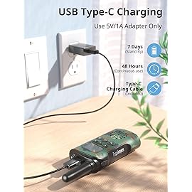 Inspireyes Walkie Talkies for Kids Rechargeable,Toys for Boys and Girls Ages 3-12, 4 Pack Long Range 2-Way Radios, Birthday Gifts,Christmas Stockings, Outdoor Play, Family Games, Hiking Camping Gear